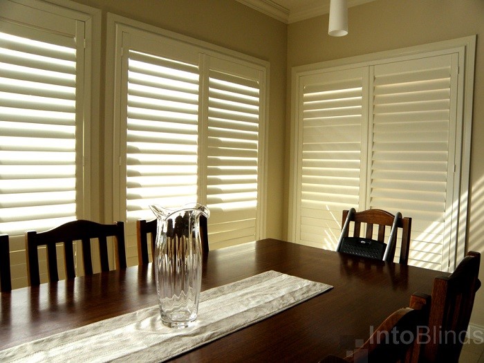 White PVC Plantation Shutters